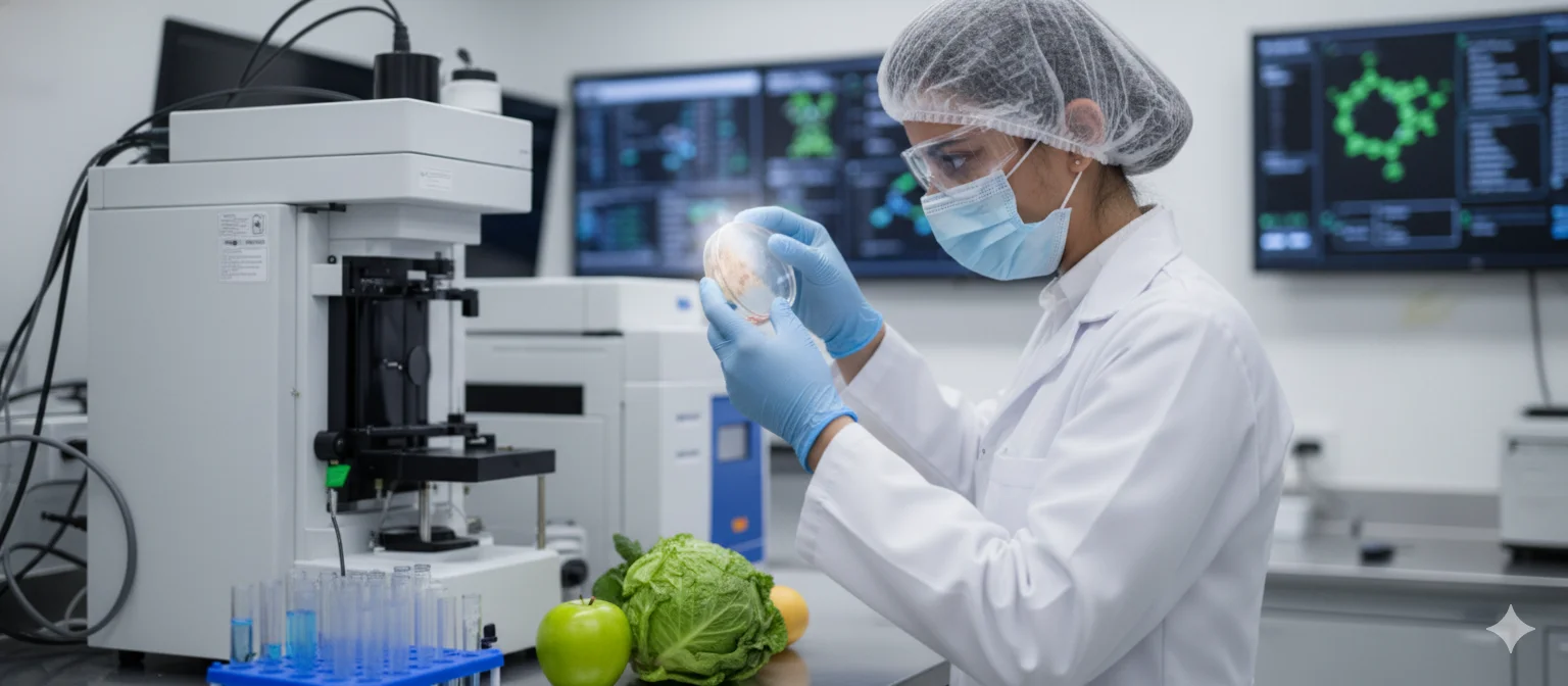 Técnica de laboratorio analizando muestras | PROVALAB